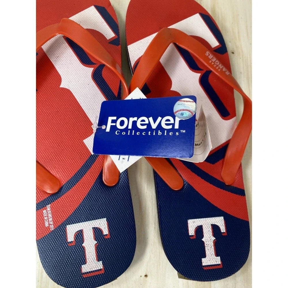 Texas Rangers MLB Baseball Flip Flops Team‎ Logo NWT Various Sizes Unisex